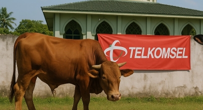 Telkomsel Bagikan 660 Hewan Kurban