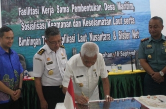 XL Axiata dan Bakamla Bangun Desa Maritim di Asahan