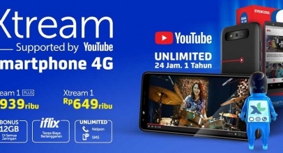 3 Smartphone XL Xtream, Harga Terjangkau Akses Internet Unlimited
