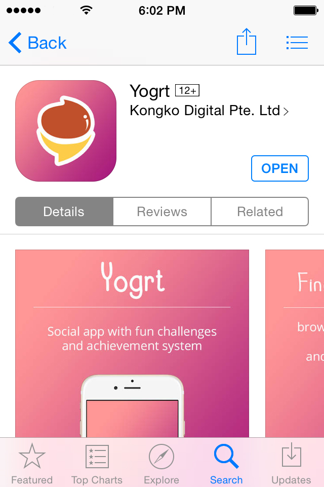 Yogrt Tersedia di iOS