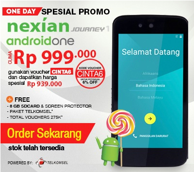 Nexian Buka Pre-Order Journey One di Lazada