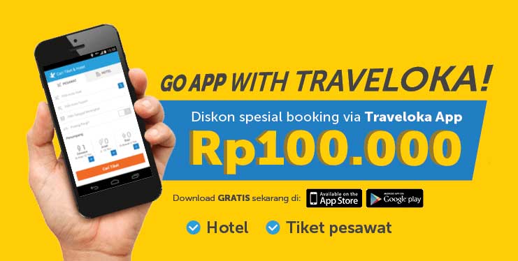 Unduh Traveloka, Diskon Seratus Ribu