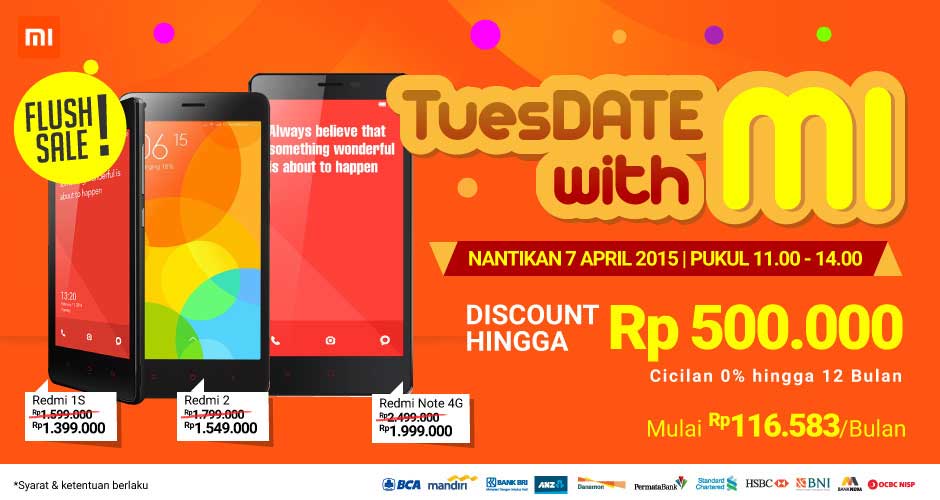 Hanya 3 Jam, Blibli Flush Sale Redmi 2