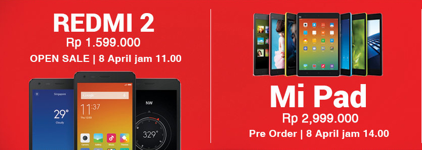 Berburu Redmi 2 dan MiPad di Lazada
