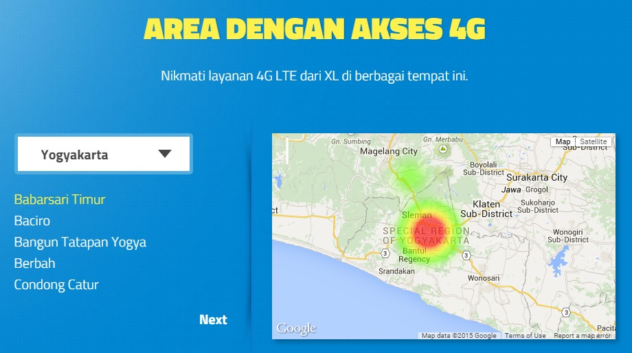 XL Perlebar Spektrum 4G LTE di Yogyakarta