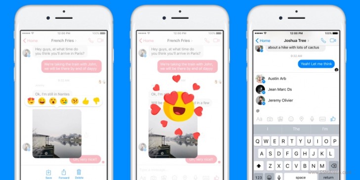 Facebook Messenger Gulirkan 7 Reaksi dan Mentions