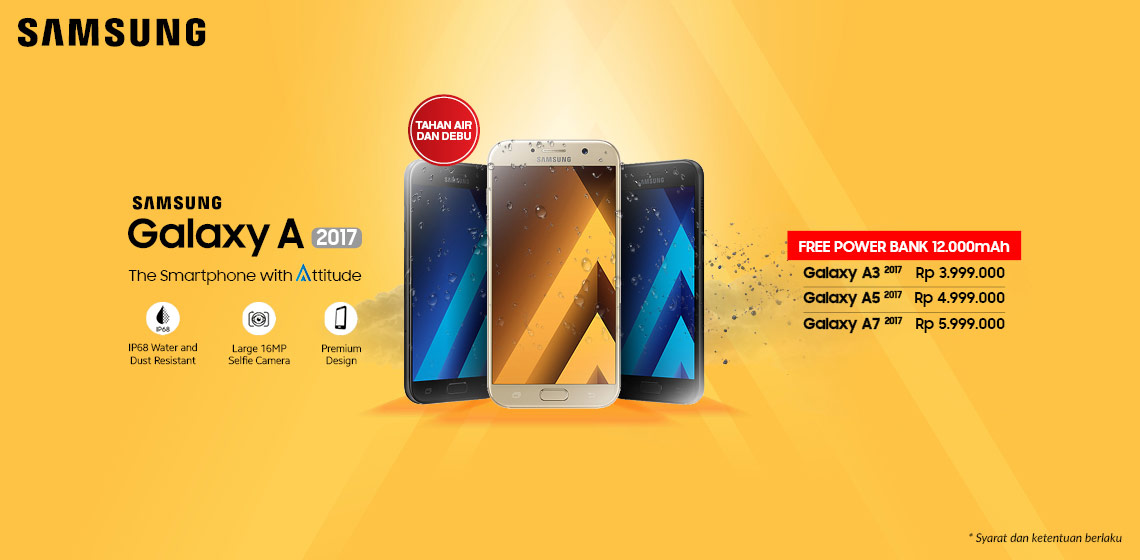 Promo Samsung Galaxy A 2017 di Erafone