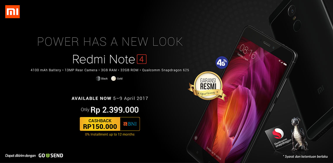 Lumayan, Beli Xiaomi Redmi Note 4 di Erafone Dapat Cash Back 150 Ribu