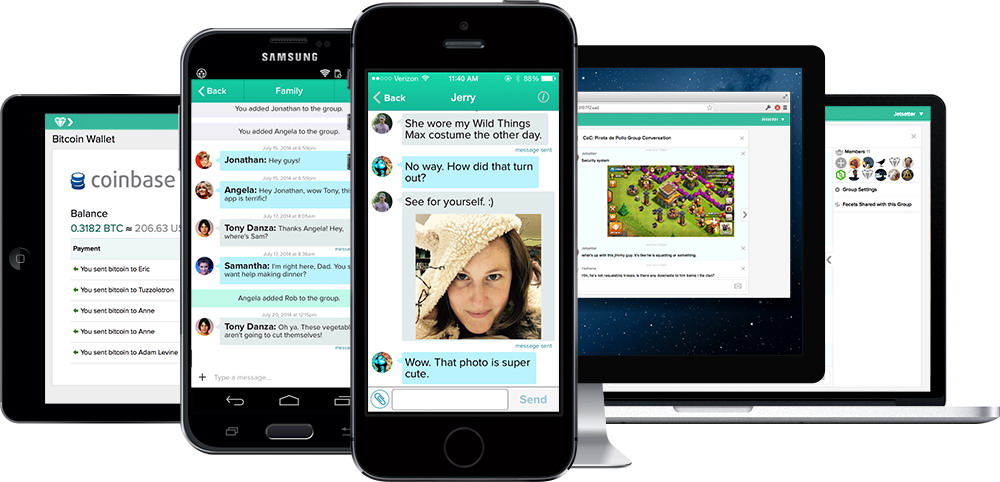 Gliph, Chating Aman Sambil Transaksi Bit Coin