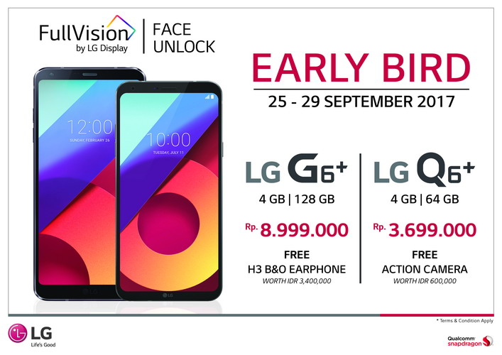 Enam E-commerce Resmi Jual LG G6 Plus dan LG Q6 Plus