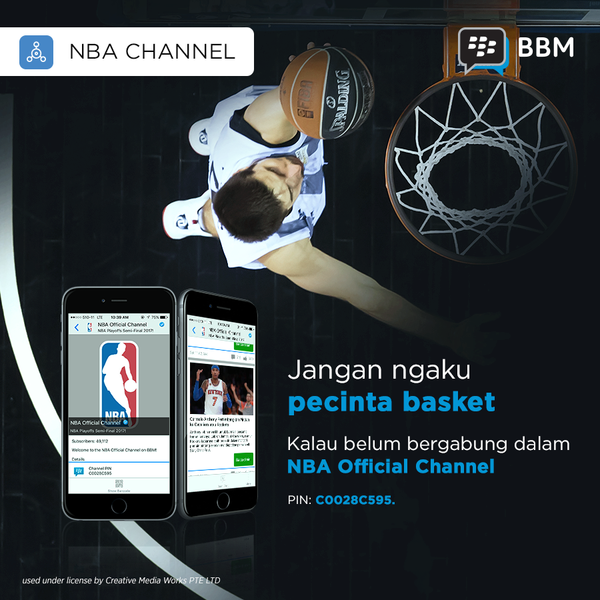 Channel NBA Hadir di BBM