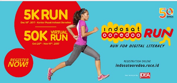 Indosat Ooredoo Run, 30 Hari Mengejar  50 KM