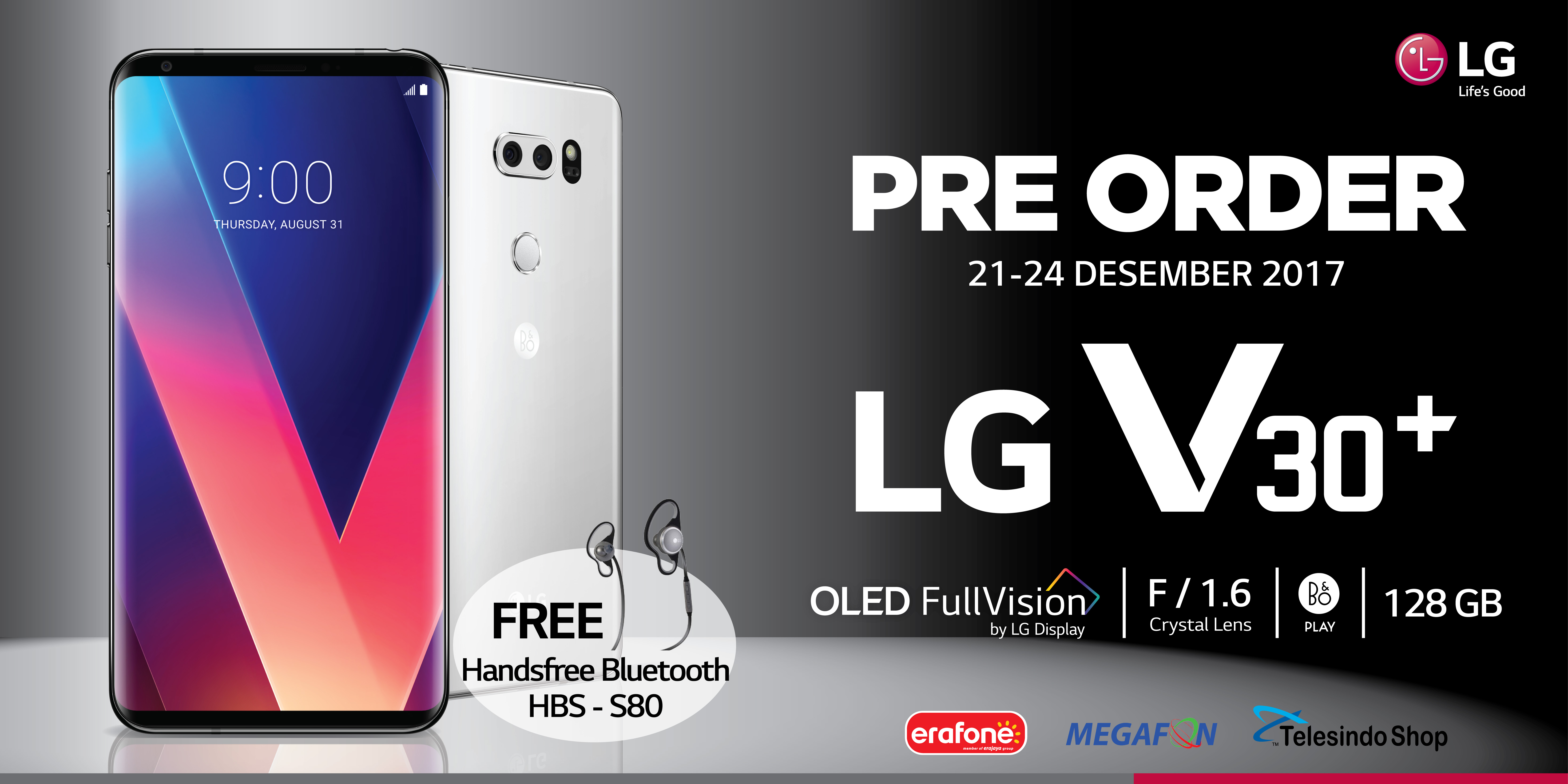 LG V30 Plus Kini Sudah Tersedia di Toko Offline