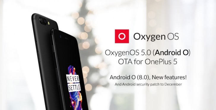 OnePlus 5 Sudah Mendapat Pengkinian Android 8.0 Oreo