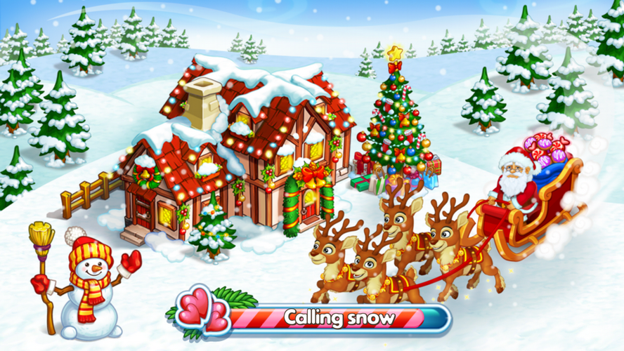 Farm Snow: Happy Christmas Story With Toys & Santa, Game Farming Bernuansa Natal