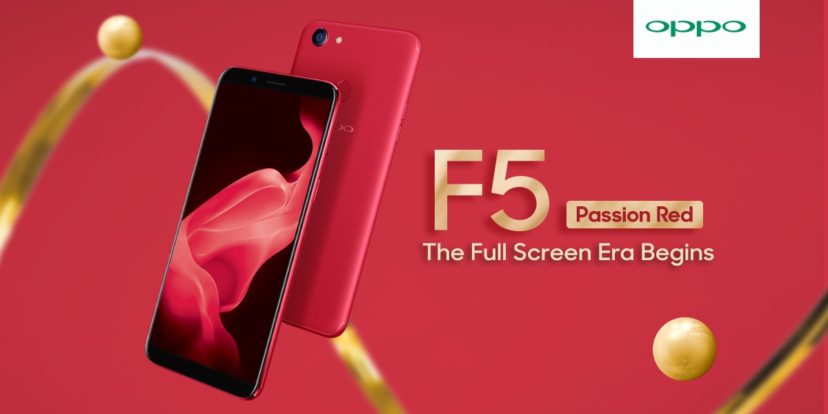 OPPO Sediakan F5 Passion Red Awal Tahun 2018