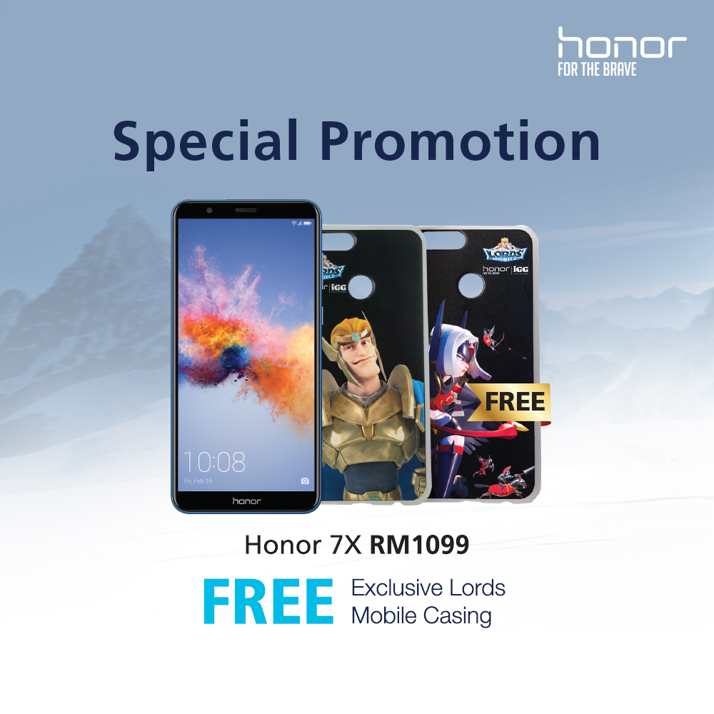 Huawei Honor 7X Bermitra dengan Lords Mobile