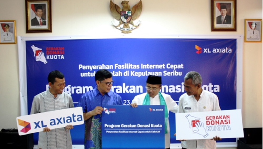 XL Axiata Lanjutkan Gerakan Donasi Kuota di Kepulauan Seribu