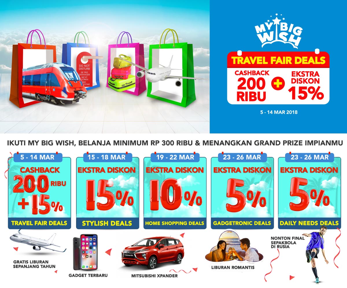 Jangan Lewatkan My Big Wish Travel Fair Blibli.com