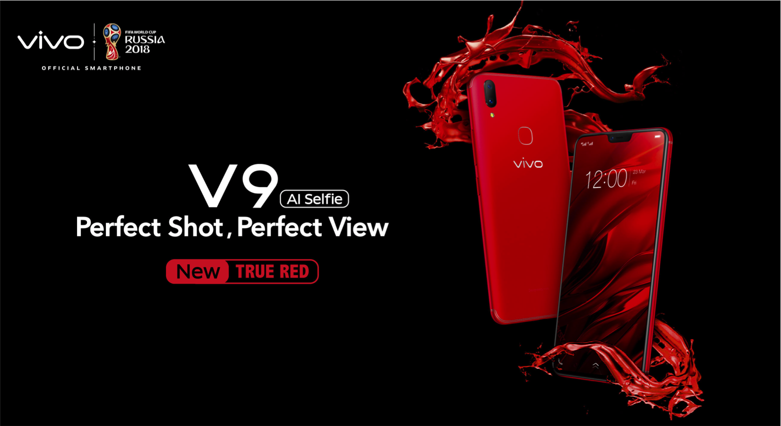 Vivo V9 True Red Tampil Lebih Energik