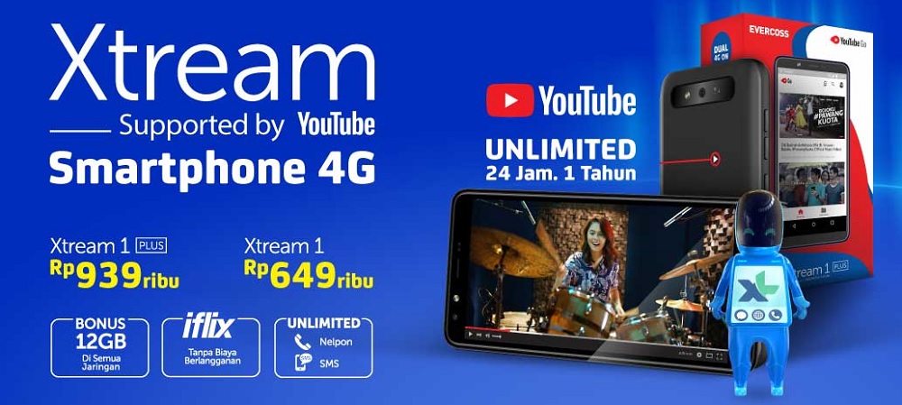 3 Smartphone XL Xtream, Harga Terjangkau Akses Internet Unlimited