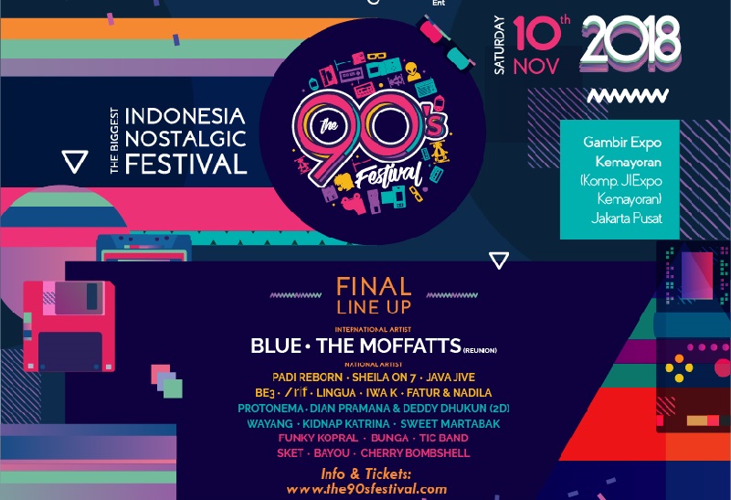 The 90’s Festival 2018, Hadirkan Kenangan di Era ’90-an