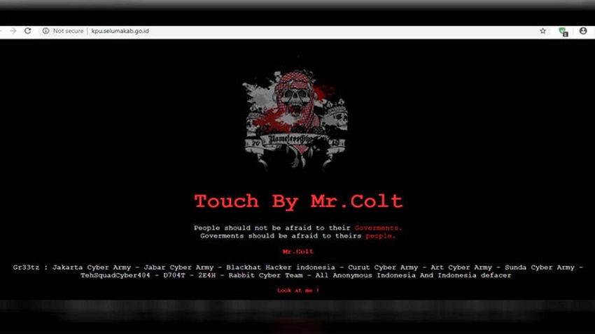 Situs Resmi KPU Diretas Hacker, Ajak Masyarakat Tak Takut Pemerintah