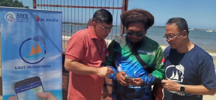 XL Axiata – KKP Bersihkan Pantai dan Sosialisasi Aplikasi Laut Nusantara