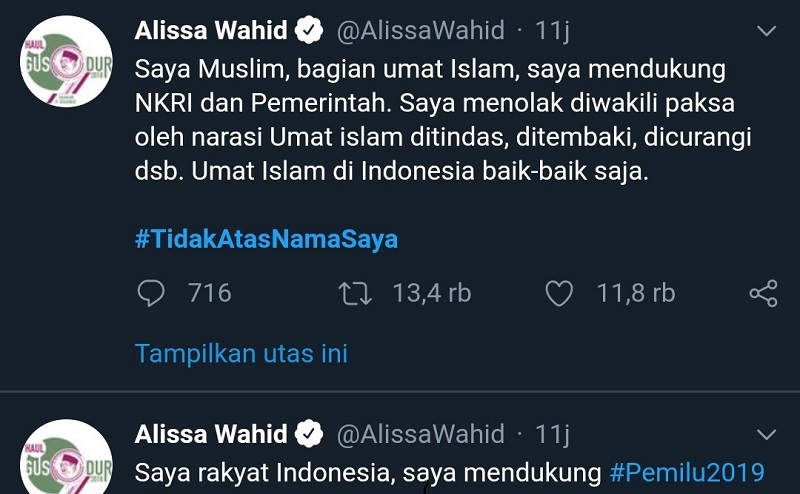 Tagar #TidakAtasNamaSaya Viral di Twitter dan Instagram, Apa Artinya?