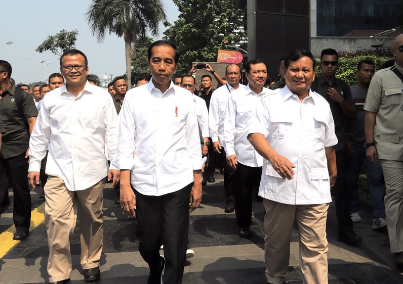 Jokowi Bertemu Prabowo, Tagar #03PersatuanIndonesia Jadi Trending Topic di Twitter