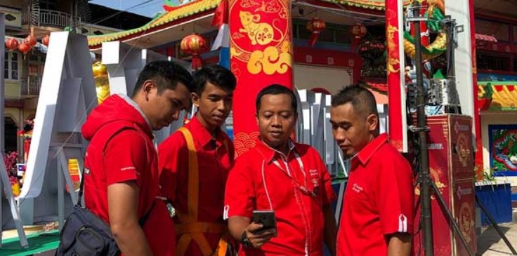 Telkomsel Dukung Perayaan Cap Go Meh di Singkawang