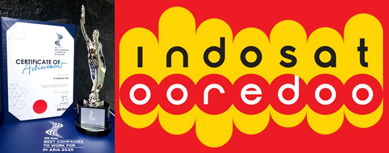 Indosat Ooredoo Meraih HR ASIA Award: “Best Companies to Work for in ASIA 2020”