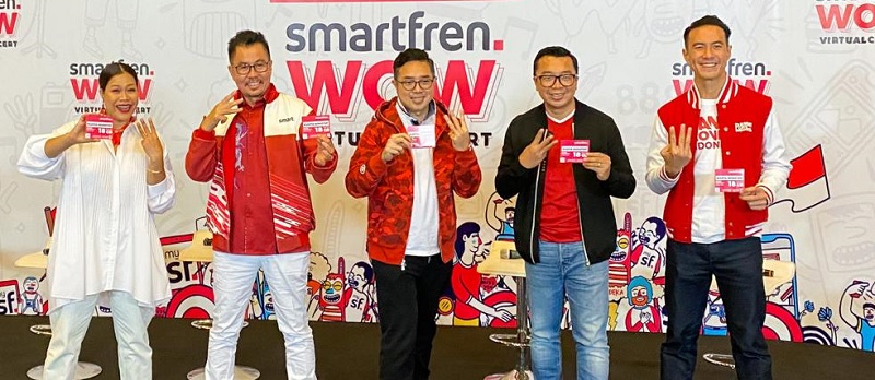 Smartfren WOW, Konser Virtual Disiarkan di 3 Negara