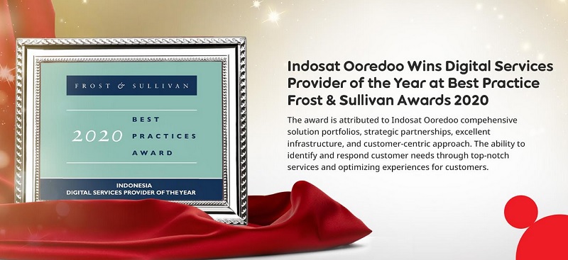 Indosat Ooredoo Terima Penghargaan Frost & Sullivan