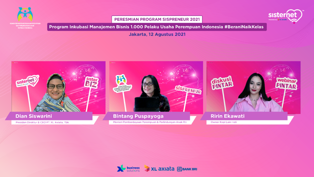 XL Corner: XL Axiata – Kemen PPPA Gelar Kelas Inkubasi 1000 Pengusaha Perempuan