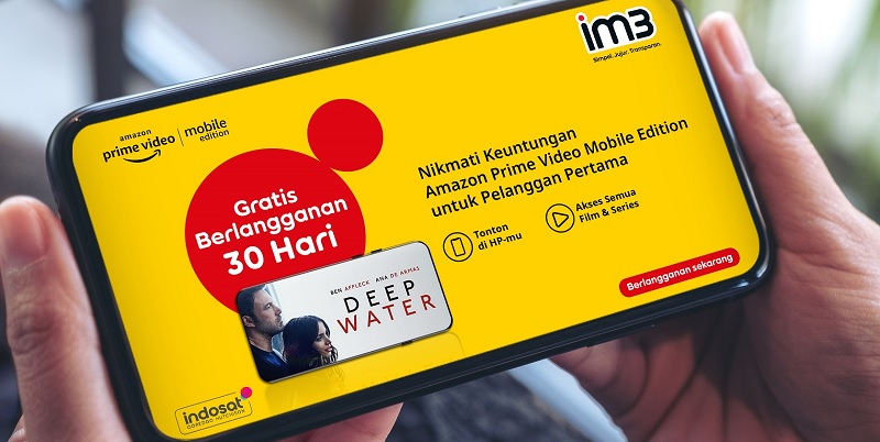 Pelanggan IM3 Dapat Gratis Nonton Amazon Prime Video Selama 1 Bulan