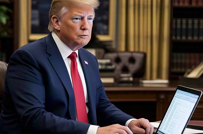 Trump Naikkan Tarif Impor Laptop Buatan China