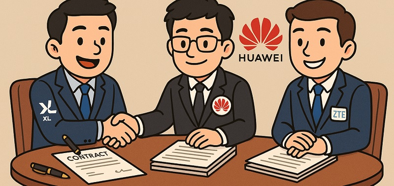 XLSMART Kerjasama Huawei dan ZTE