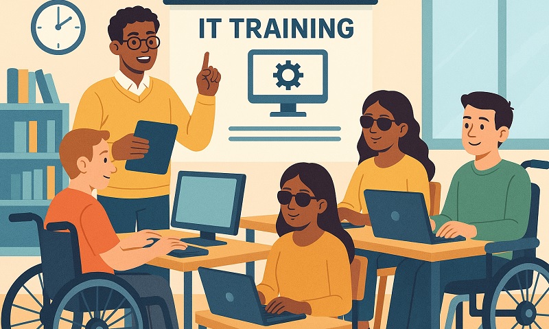 Bakti Komdigi Latih TIK Disabilitas