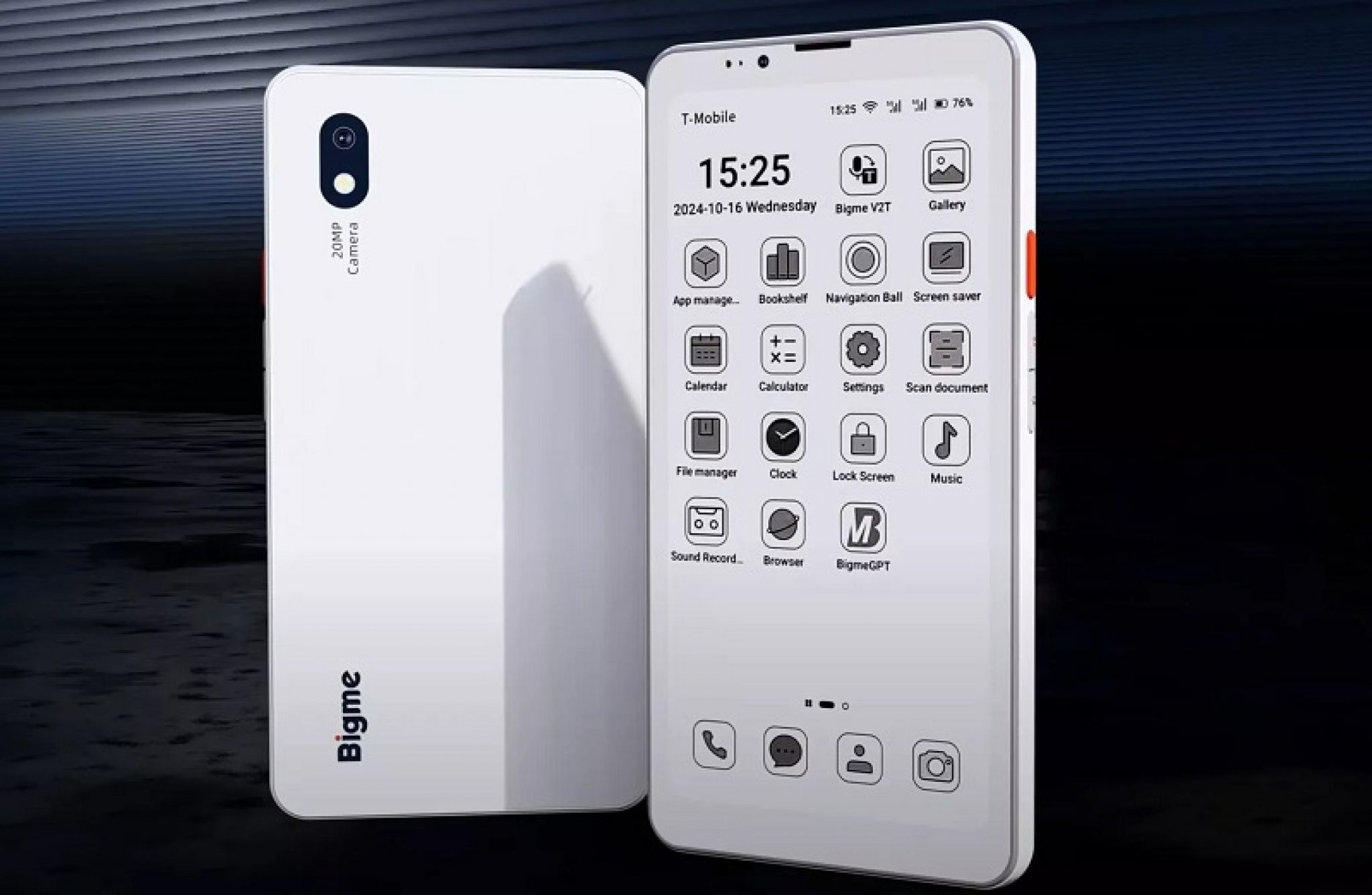 Bigme HiBreak Dual 2: смартфон, где главный экран, электронные чернила